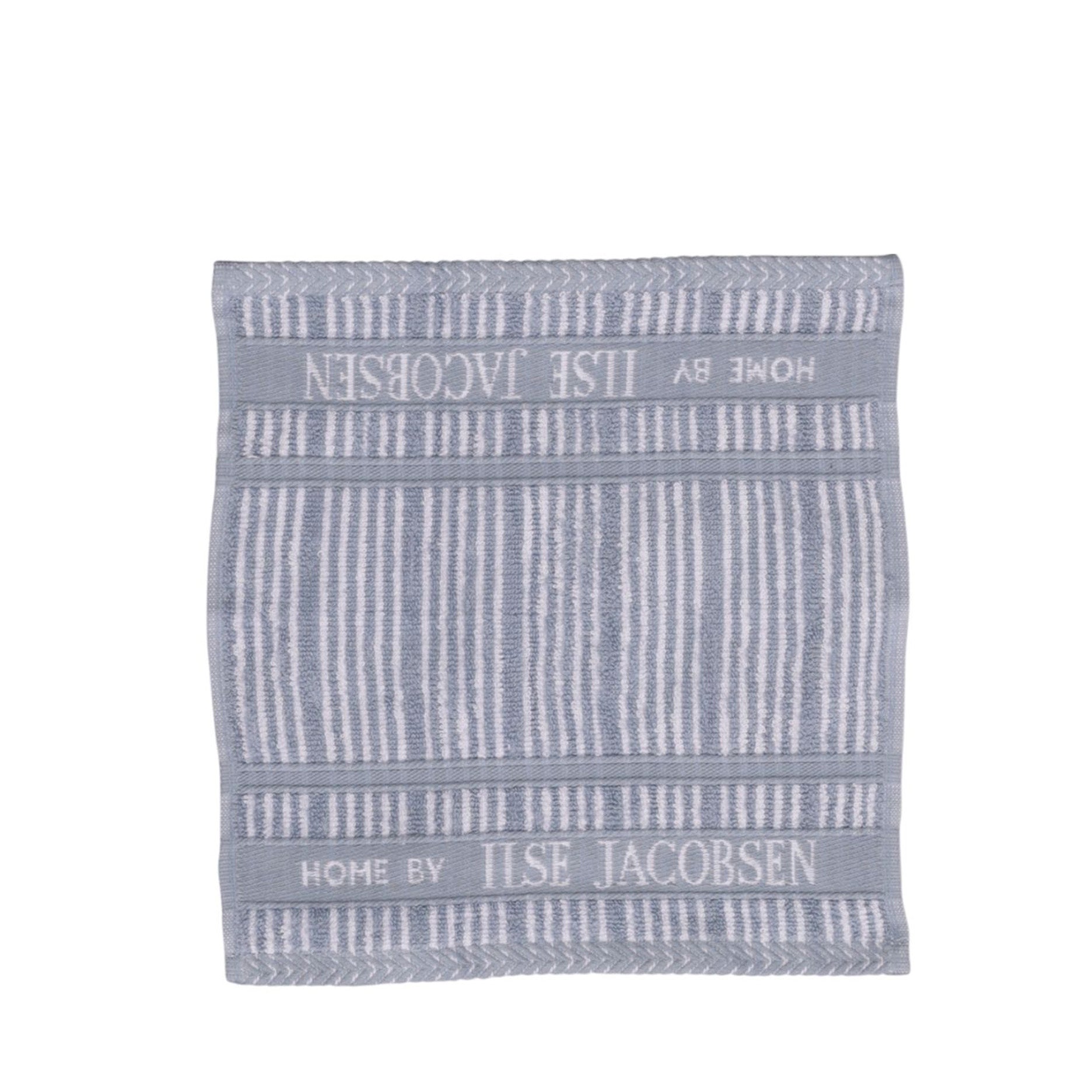 Vaskeklud 4 stk 30x30 cm støvet blå striber